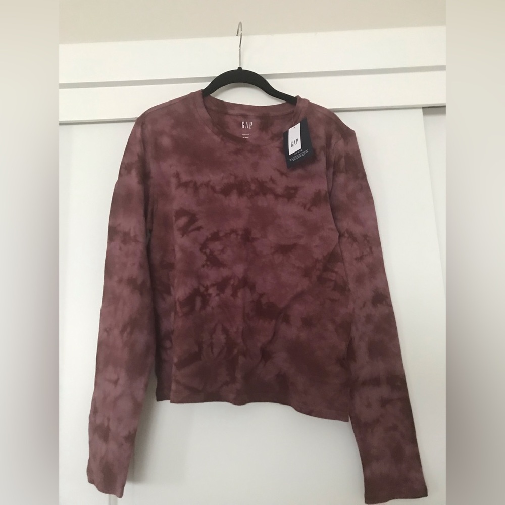 Tall Size GAP Tie-Dye Long Sleeve T-Shirt